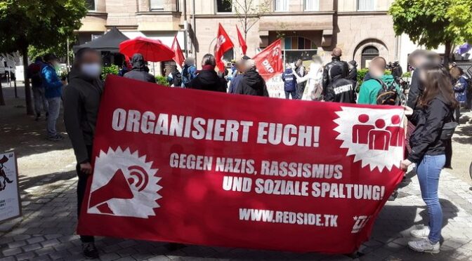 Nürnberg: Über Tausend Menschen nehmen sich am revolutionären 1. Mai selbstbewusst die Straße